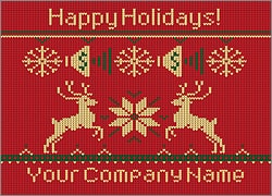 Marketing Reindeer Christmas Card