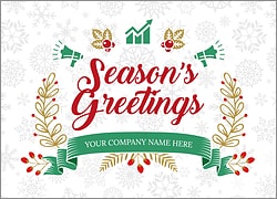 Marketing Snowflake Christmas Card