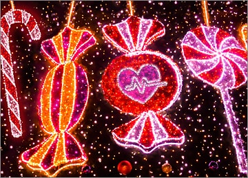 Medical Christmas Lights Card