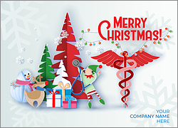 Medical Merry Elf Card