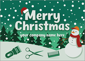 Merry Beauty Greeting Card