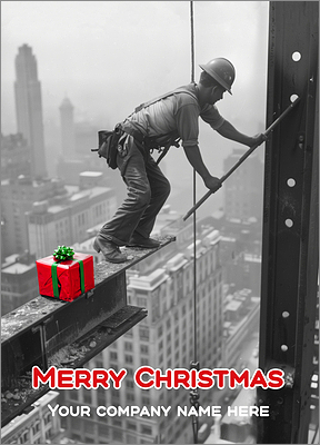 Merry Ironworker Greeting Card