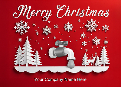 Merry Plumbing Greeting Card