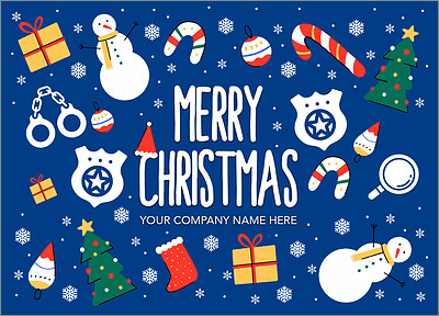 Merry Police Greeting Card