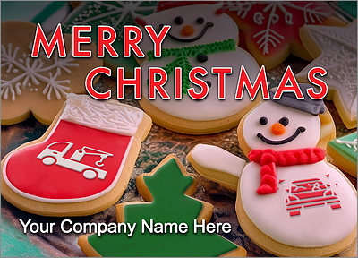 Merry Salvage Greeting Card (Glossy White) 