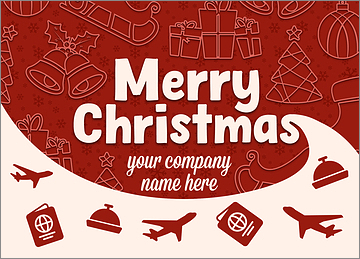 Merry Travel Greeting Card