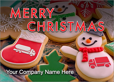 Merry Trucking Greeting Card