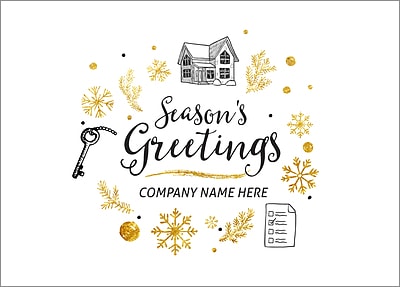 Mortgage Icons Christmas Card
