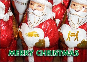 Moving Santas Card