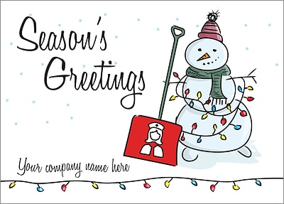 Nurse Shovel Card (Glossy White) 