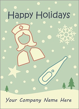 Nurse Snowfall Card