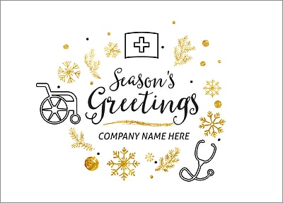 Nurses Icons Christmas Card