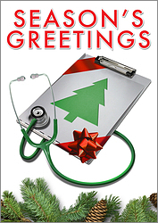 Nursing Clipboard Christmas Card