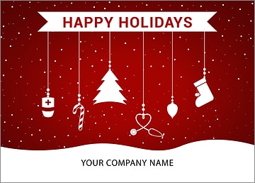 Nursing Ornaments Holiday Card