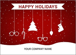 Optometrists Ornaments Holiday Card