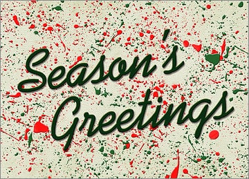Painter Christmas Card