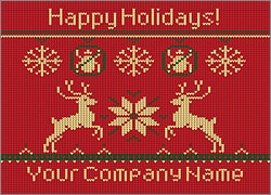 Pest Reindeer Christmas Card