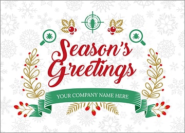 Pest Snowflake Christmas Card