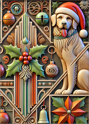 Pet Christmas Card Crowded