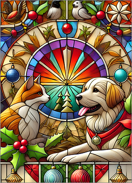 Pet Christmas Card Flourishing