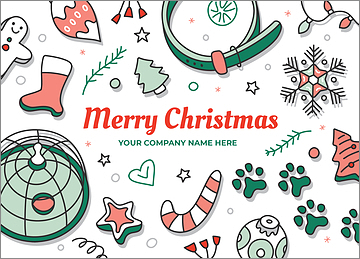 Pet Merry Christmas Card
