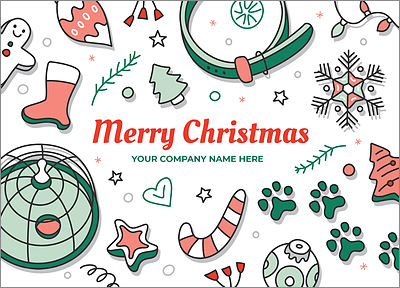 Pet Merry Christmas Card