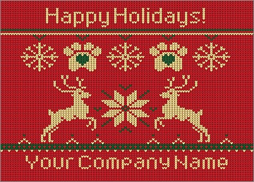 Pet Reindeer Christmas Card