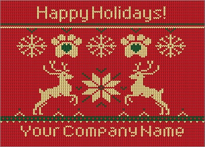 Pet Reindeer Christmas Card