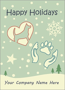 Pet Snowfall Card