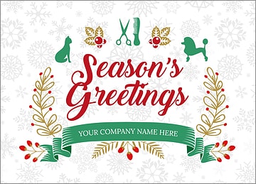 Pet Snowflake Christmas Card