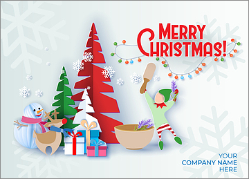 Pharmacy Merry Elf Card
