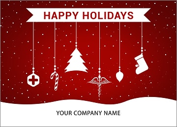 Pharmacy Ornaments Holiday Card