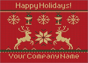 Pharmacy Reindeer Christmas Card