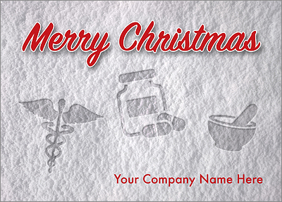 Pharmacy Snow Print Card