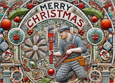 Plumber Christmas Card Wondrous