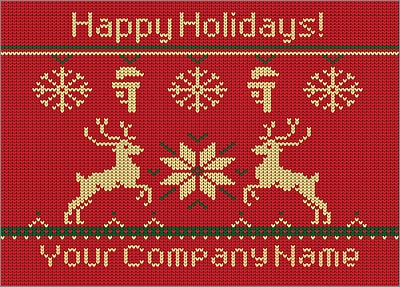 Plumbers Reindeer Christmas Card