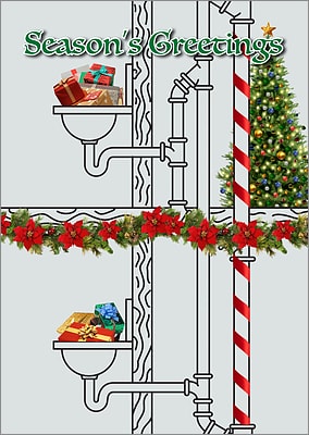 Plumbing Diagram Christmas Card