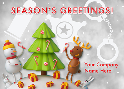 Police Cheerful Card