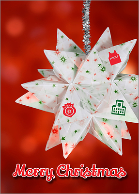 Police Christmas Star
