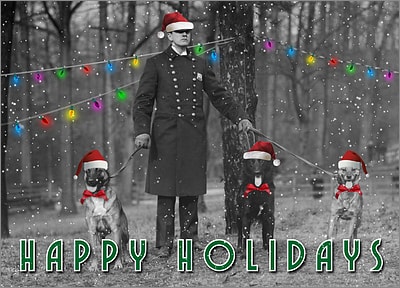 Police Dog Christmas Card