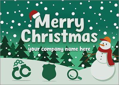 Police Greetings Card for Christmas