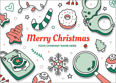 Police Merry Christmas Card