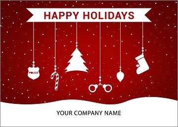 Police Ornaments Holiday Card