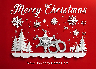 Police Sheriff Greetings Card