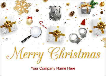 Police Tools Christmas Card