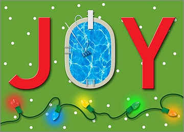 Pool Service Christmas Card