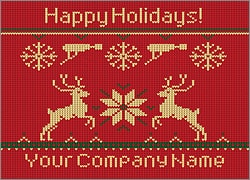 Power Reindeer Christmas Card