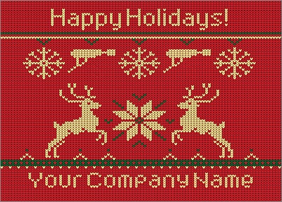 Power Reindeer Christmas Card