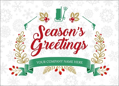 Pressure Snowflake Christmas Card