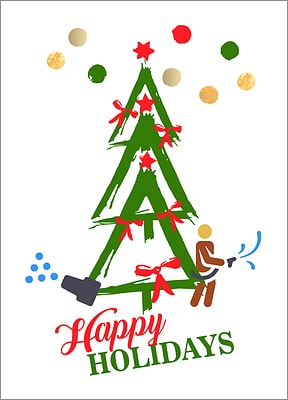 Pressure Tree Holiday Card